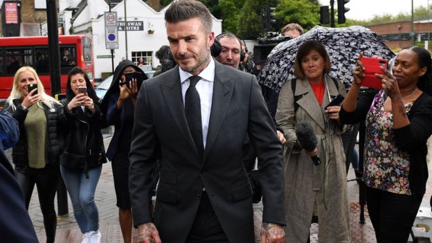 David Beckham xuất hiện tại phiên tòa mới đây