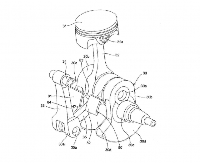 Động cơ mới của Suzuki có hai tay biên nhưng chỉ có một quả pít-tông Động cơ mới của Suzuki có hai tay biên nhưng chỉ có một quả pít-tông