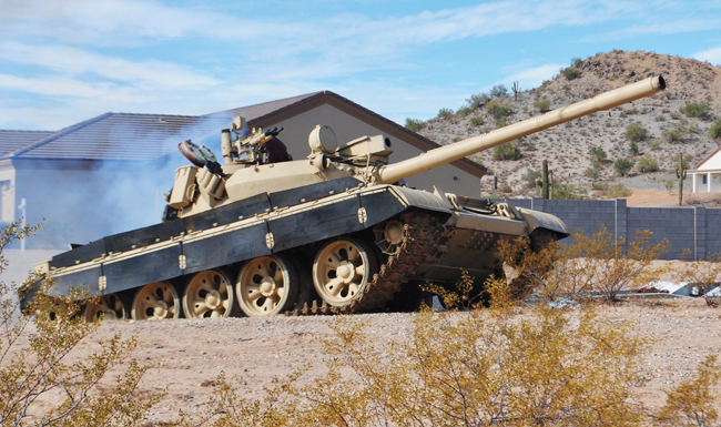 Chiếc T-55 của Chad được thiết kế bởi Xô Viết và được sản xuất tại Kladivo, Czech trước khi được chuyển tới Đông Đức để phục vụ các chiến dịch quân sự