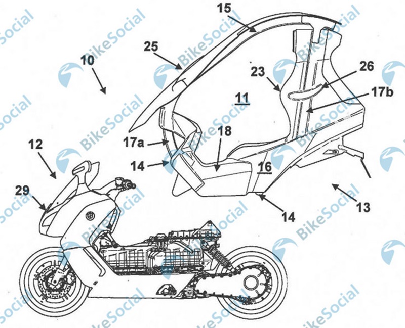 Bộ yên và mái che của chiếc Scooter sẽ có khả năng tháo rời
