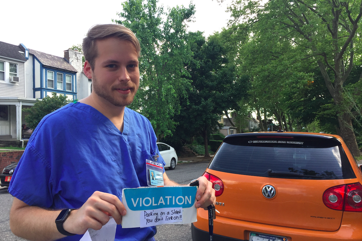 Vé phạt giả với dòng chữ hăm dọa anh Korey