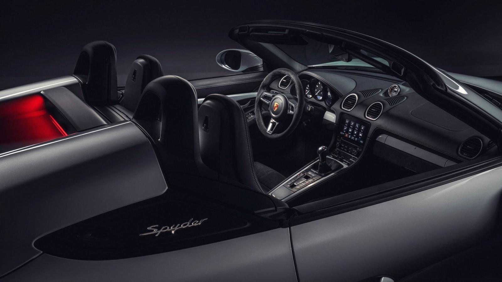 Nội thất bên trong Porsche 718 Boxster Spyder 2020