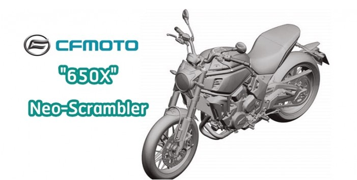 Thiết kế xe Scrambler CFMoto 650X