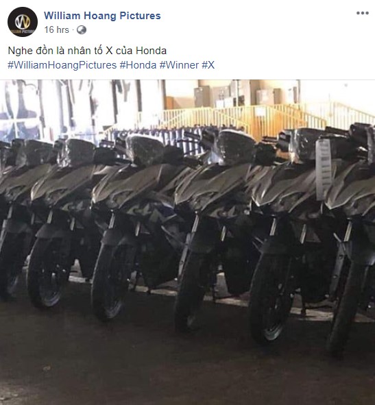 Một tay săn ảnh chụp lại mẫu xe mới và đự doán là Honda Winner X hoàn toàn mới