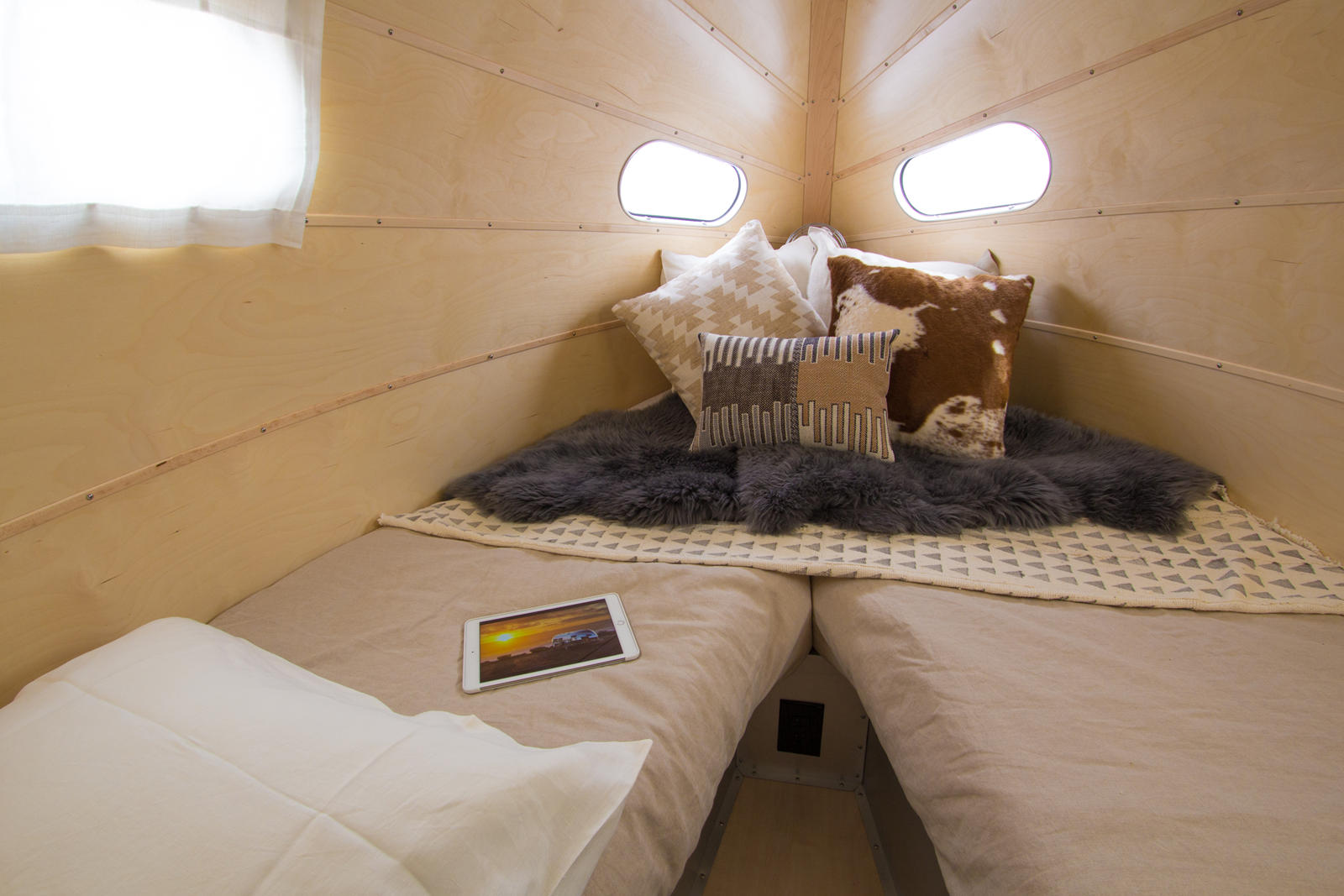 Không gian giường ngủ kép êm ái