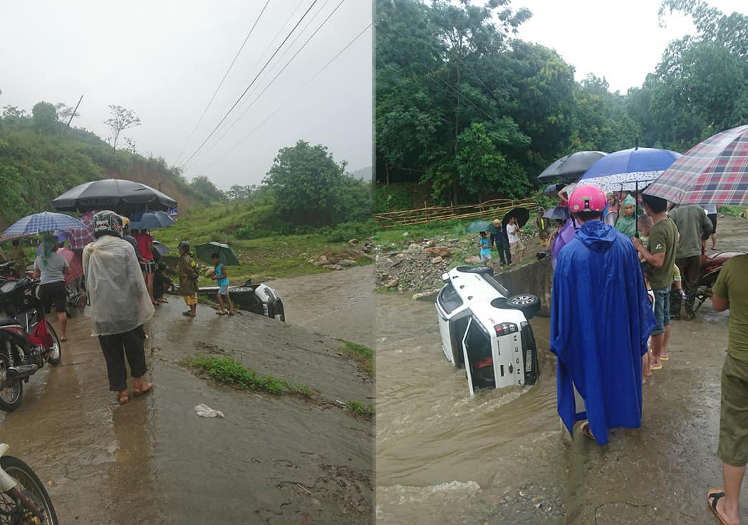 Hiện trường vụ tai nạn chiếc Ford Ranger rơi xuống suối ở Lào Cai Hiện trường vụ tai nạn chiếc Ford Ranger rơi xuống suối ở Lào Cai