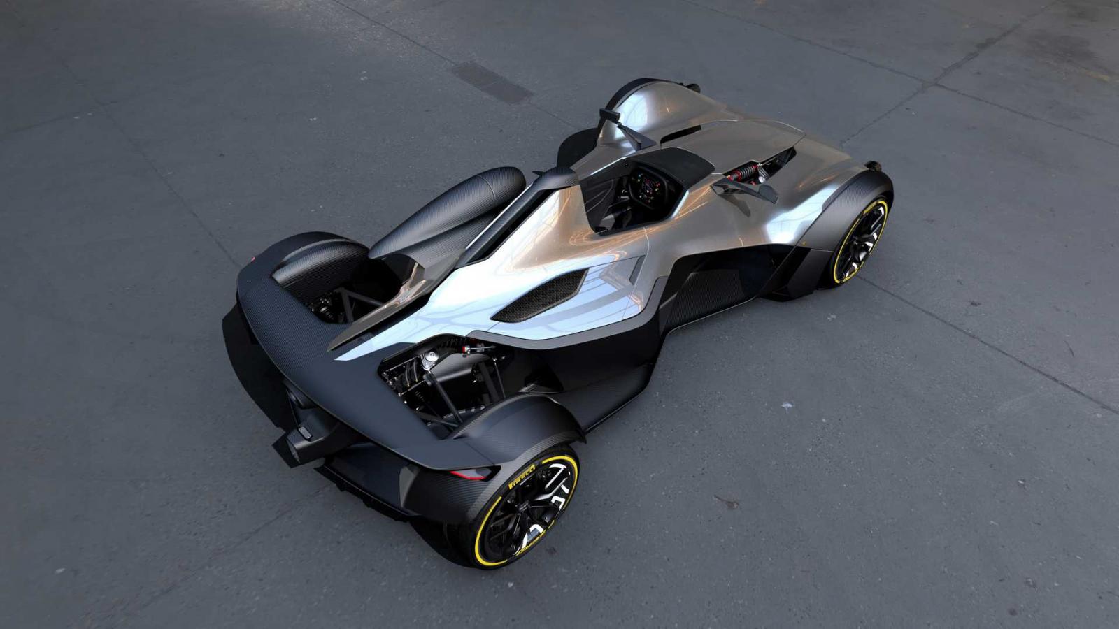 vGóc nhìn từ trên xuống của BAC Mono R