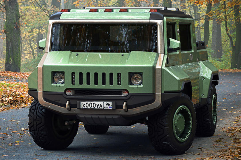 Mẫu xe concept đi off-road của Nga này trông khá giống một chiếc Hummer