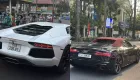 Đã mắt với cặp siêu xe Audi R8 V10 Spyder và Lamborghini Aventador dạo phố