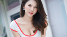 Ngắm vẻ thanh xuân gợi cảm của người đẹp Thái Lan bên xe đạp