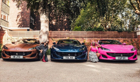 Tỷ phú Nigeria mua hẳn 3 chiếc siêu xe Ferrari Portofino chỉ để tặng cho 3 cô con gái cưng