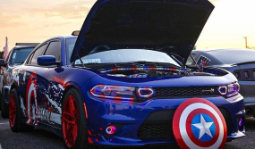 Choáng ngợp trước chiếc Dodge Charger độ chủ đề siêu anh hùng "Captain America"