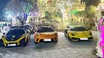 Dàn siêu xe khủng đi ăn cưới tại Nghệ An, tòa lâu dài khủng của chủ nhân gây choáng ngợp