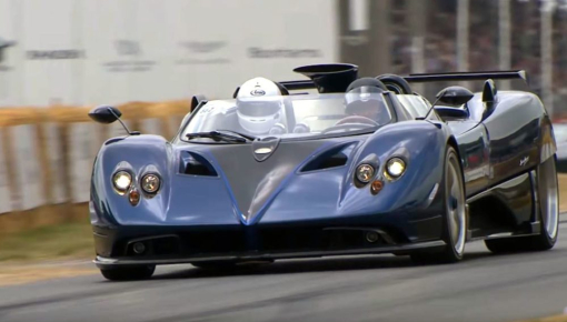 Xem ông chủ hãng Pagani cầm lái Zonda HP Barchetta tại lễ hội Goodwood