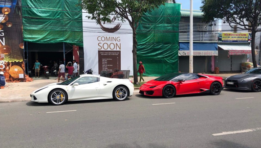 Dàn siêu xe "khủng" của giới nhà giàu Việt kéo nhau về Vũng Tàu ủng hộ Cường "Đô-la"