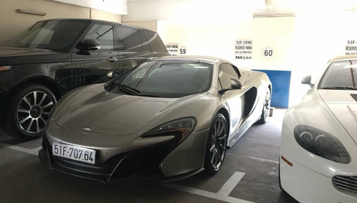 Lộ diện hầm đỗ siêu xe cực đỉnh tại Sài thành, có cả siêu phẩm hàng hiếm McLaren 650S Spider MSO