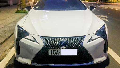 Hơn 1 năm về nước, xe hybrid Lexus LC 500h độc nhất Việt Nam đã có biển số của Hải Phòng