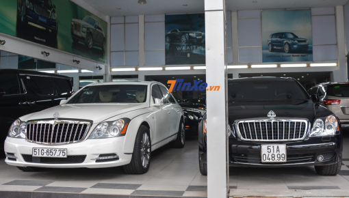 Maybach Zeppelin được rao bán 30 tỷ đồng trưng bày cùng Maybach 57S hàng độc tại Sài thành
