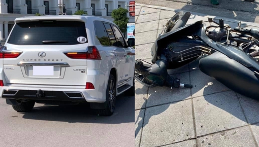 Quảng Ninh: Xảy ra va chạm với Lexus LX570 Super Sport, hai người đi xe máy ngất xỉu tại chỗ