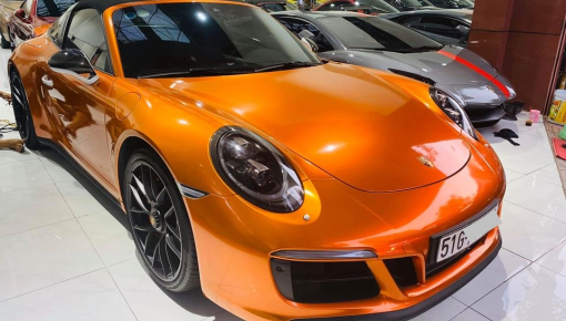 Tạm chia tay màu sơn giá 68 triệu đồng, Porsche 911 Targa 4 GTS độc nhất Việt Nam diện áo mới