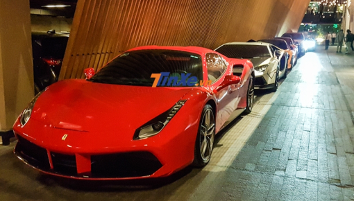 Sinh nhật vợ Cường "Đô-la" quy tụ hàng chục siêu xe góp mặt