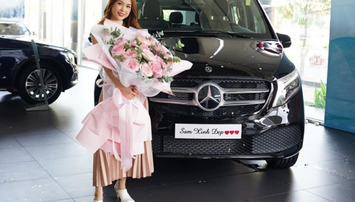 Hot girl Sam tậu Mercedes-Benz V250 Luxury giá gần 2,6 tỷ đồng tại Việt Nam