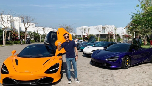 Dàn siêu xe cực phẩm của Cường "Đô-la" và đoàn Car Passion ăn tiệc tất niên tại Long Hải, nhân tố bất ngờ McLaren 720S Spider