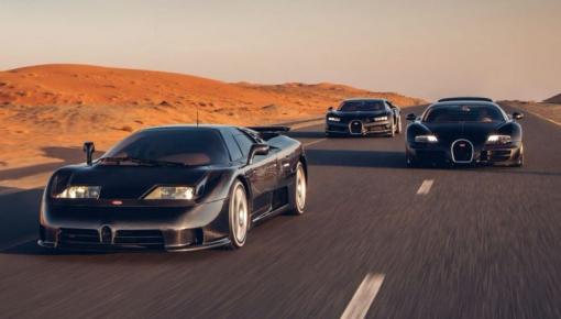 Bộ 3 siêu xe huyền thoại của Bugatti lần đầu đọ dáng cùng nhau, lý lịch mỗi xe đều ấn tượng