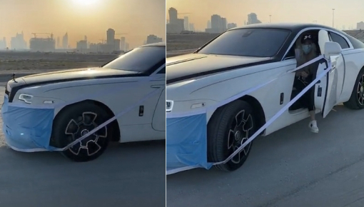 Mùa Covid-19, đến Rolls-Royce Wraith còn được chủ nhân cho đeo khẩu trang để chống dịch