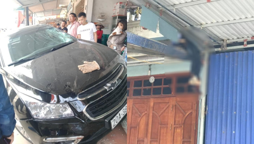 Video: Ô tô Chevrolet Cruze chạy lấn làn, tông xe máy khiến bé trai bị hất văng lên nóc nhà tại Thái Nguyên