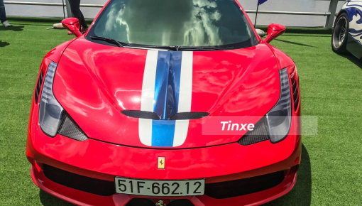 Cận cảnh nhan sắc siêu xe Ferrari 458 Speciale độc nhất Việt Nam sẽ là xe dẫn đoàn của hành trình Viet Rally