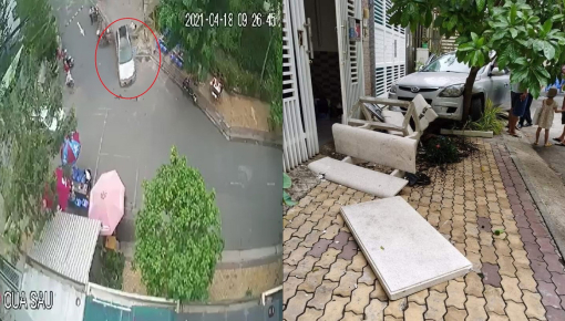 Video quay khoảnh khắc nữ tài xế lái ô tô Hyundai i30 CW gây tai nạn liên hoàn tại thành phố Thủ Đức