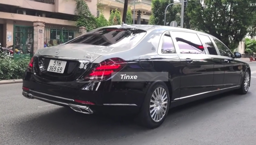 Video: Mercedes-Maybach S650 Pullman của doanh nhân Sài thành dạo phố, chất từ xe đến biển số