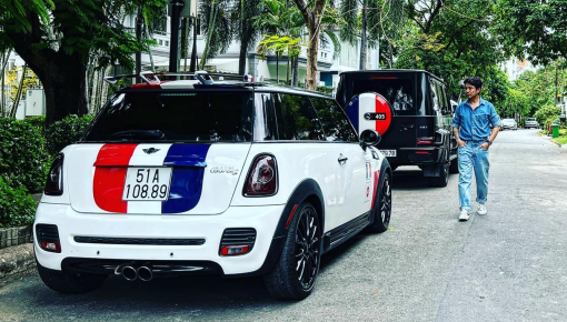 Minh "Nhựa" chia sẻ hình ảnh về "Hoa hậu già" Mini Cooper S của gia đình, vẫn là bộ áo rất đặc trưng