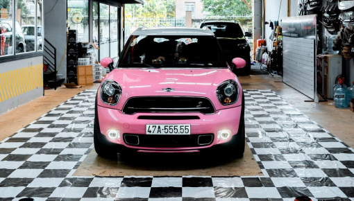 Trùm biển đẹp ở Đắk Lắk thay "xiêm y hồng cánh sen" cho Mini Cooper S Countryman biển ngũ quý 5