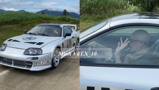 Ông Đặng Lê Nguyên Vũ bị bắt gặp lái xe JDM Toyota Supra thế hệ thứ 4 tại Tây Nguyên