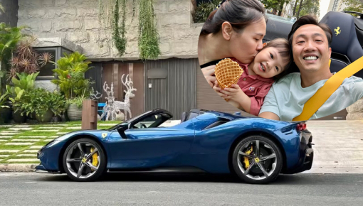 Cường "Đô-la" đưa 2 "nóc nhà" trải nghiệm siêu xe mui trần Ferrari SF90 Spider hơn 50 tỷ đồng