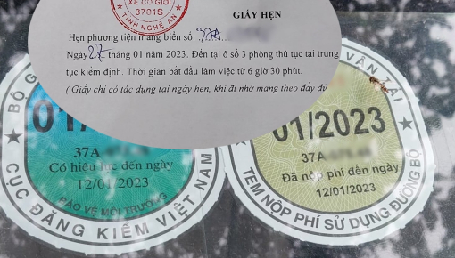 Xe hết hạn đăng kiểm nhưng giấy hẹn lại tận 15 ngày sau, chủ xe "lòng như lửa đốt" vì Tết này xe đâu mà đi