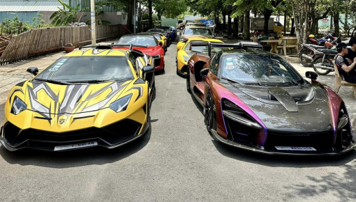 Hơn 15 siêu xe của Hoàng Kim Khánh và bạn bè đã sẵn sàng đến đảo Phú Quốc, McLaren Senna vẫn là "nhạc trưởng"