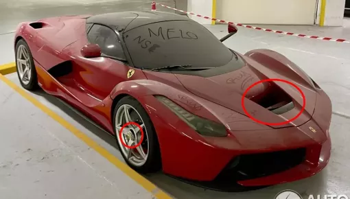 Ferrari LaFerrari bị các dân chơi Trung Đông vứt ở hầm gửi xe không thương tiếc: Nhìn kỹ mới thấy nhiều khác thường