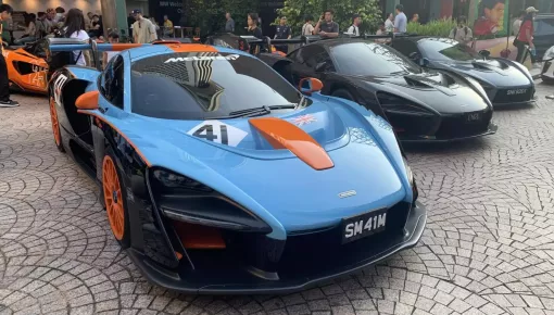 Giới đại gia Singapore họp mặt 6 siêu phẩm McLaren Senna trong sự kiện đội F1 McLaren áp đảo chiến thắng