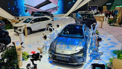 Ngoài Camry hybrid và Land Cruiser Prado, đây là tâm điểm thu hút khách hàng nhất của Toyota tại VMS 2024