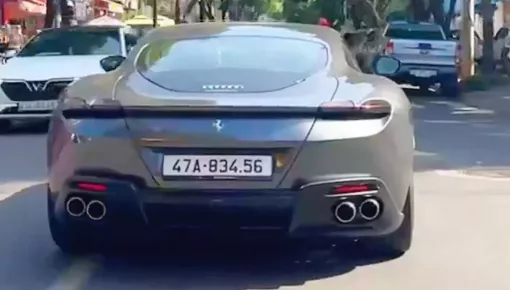 Doanh nhân ngành xây dựng ở Đắk Lắk chi gần 200 triệu đồng cho biển số đẹp để định danh cho Ferrari Roma mới mua