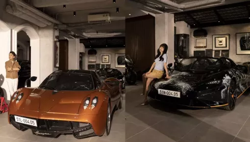 Cận cảnh cặp siêu xe đỉnh cao Pagani Huayra và McLaren Elva mang biển số ý nghĩa của Minh "Nhựa"