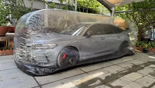 Sợ chuột cắn dây điện có thể gây cháy xe, chủ xe sắm đồ chơi mới này cho Honda Civic Type R