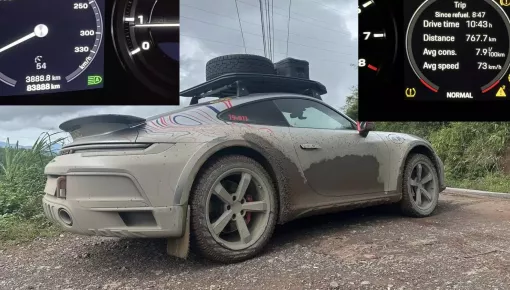 Porsche 911 Dakar của doanh nhân Hải Phòng gần chạm mốc 100.000 km chỉ sau chưa đầy 2 năm mua