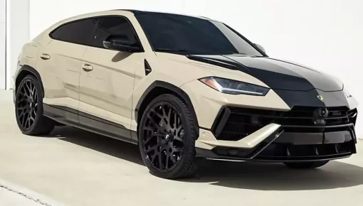 Chiếc Lamborghini Urus này được làm mới rất nhẹ nhàng, điểm nhấn là bộ mâm của Forgiato