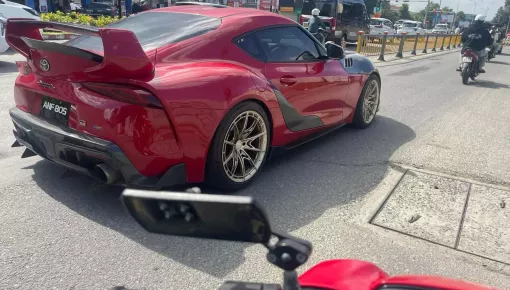 Toyota GR Supra mang biển số "lạ" xuất hiện tại Đà Nẵng, xe độ body kit thân rộng đẹp mắt