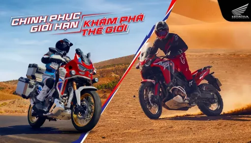 Honda Africa Twin 2026 ra mắt Việt Nam với màu sắc và tem xe mới