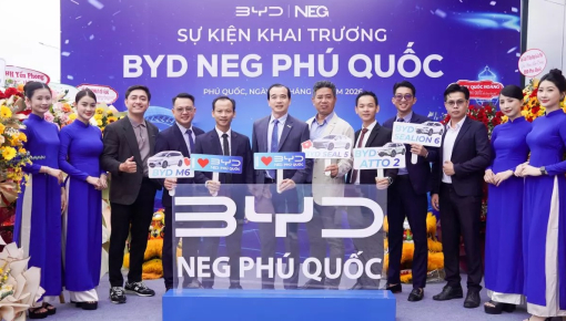 BYD NEG Phú Quốc khai trương showroom chuẩn Quốc tế, thúc đẩy hệ sinh thái giao thông xanh tại đảo ngọc